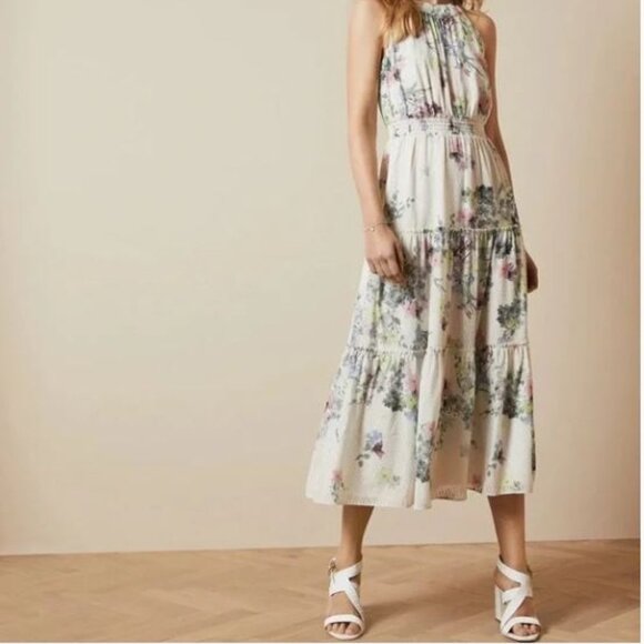 Ted Baker Kahlay Pergola Tiered Midi Dress (Ted Size 0) US size 2 - Picture 10 of 14